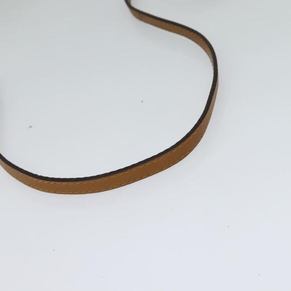 CELINE Macadam Canvas Shoulder Bag Pvc Leather White Gold - Picture 7 of 12